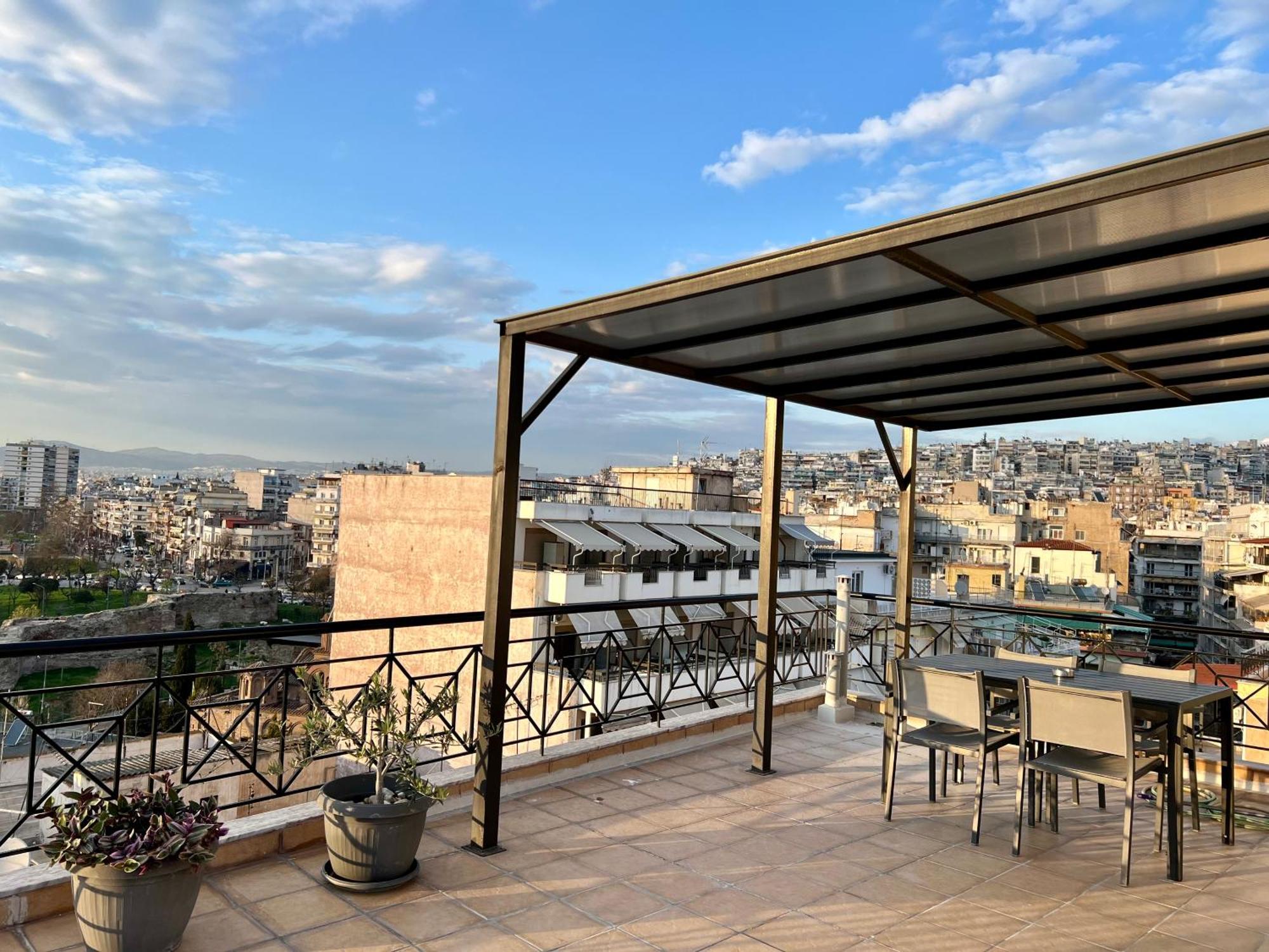 180° Rooftop View Thessalonique Extérieur photo